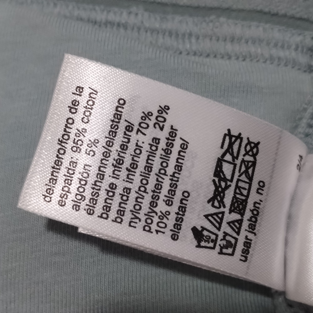 Calvin Klein Ribbed Racerback Sports Bra Seamless Women's S - Picture 3 of 5